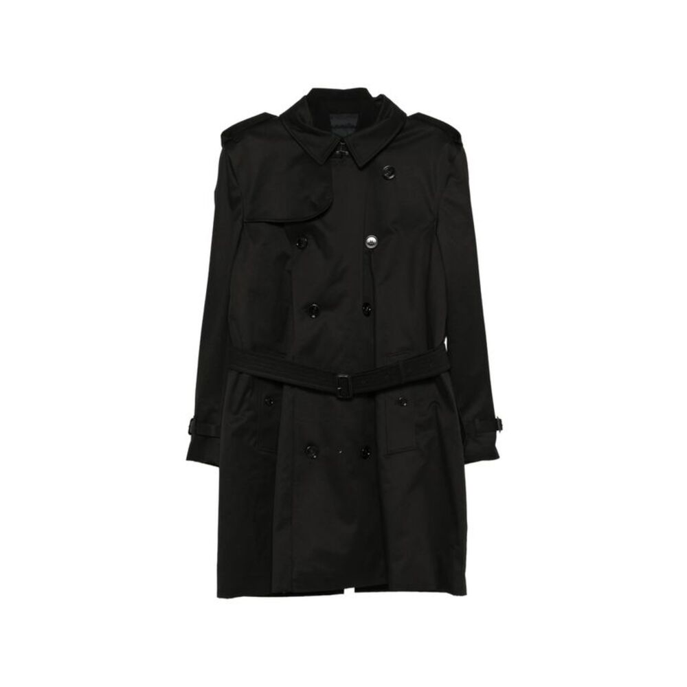 Burberry Black Coats - Trench Coats Men